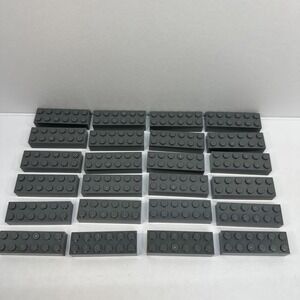 LEGO® Dark Bluish Gray Brick 2x6 Lot Of 24 Bricks